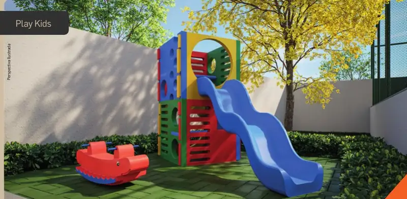 Play kids com escorregador