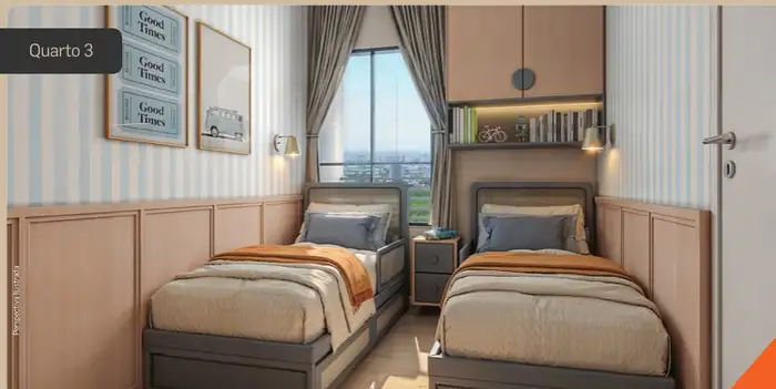Quarto com duas camas