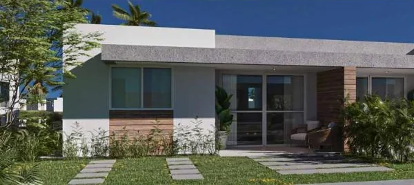Residencial Bougainville: fachada da casa
