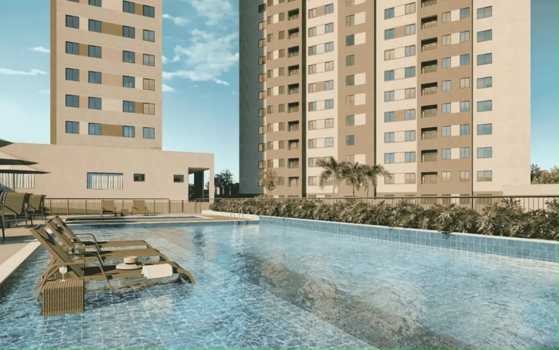 Vista do Atlântico: piscina